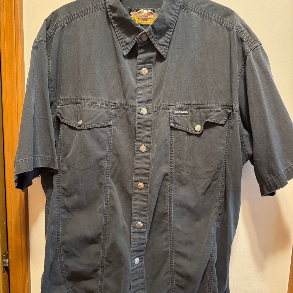Harley-Davidson Charcoal Button Down Shirt